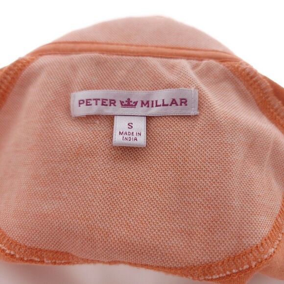 Peter Millar Womens Small Full Zip Mock Neck Long Sleeve Orange Jacket - Picture 11 of 12